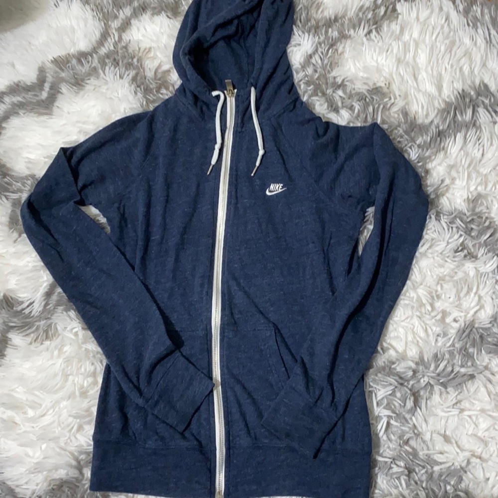 navy nike zip